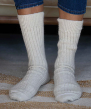 Load image into Gallery viewer, Alpaca Lounge Socks, Natural