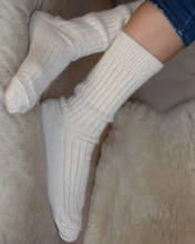 Load image into Gallery viewer, Alpaca Lounge Socks, Natural