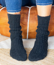 Load image into Gallery viewer, Alpaca Lounge Socks, Charcoal