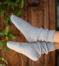 Load image into Gallery viewer, Alpaca Lounge Socks, Silver