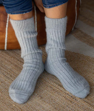 Load image into Gallery viewer, Alpaca Lounge Socks, Silver