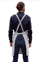 Load image into Gallery viewer, Crossback Bib Aprons for Makers in Upcycled Cotton