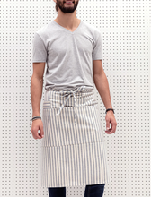 Load image into Gallery viewer, Long Waist Aprons for Makers in Upcycled Cotton