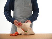 Load image into Gallery viewer, Vegetable Crisper Bags in Upcycled Cotton