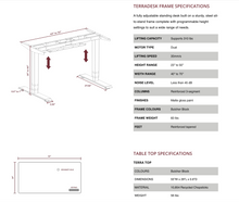 Load image into Gallery viewer, TerraDesk from Recycled Chopsticks | Eco-Friendly Height-Adjustable Electric Standing Desk