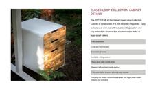 Load image into Gallery viewer, Rolling Cabinet from Recycled Chopsticks