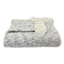 Load image into Gallery viewer, Handmade Heathered Gray Alpaca Throw