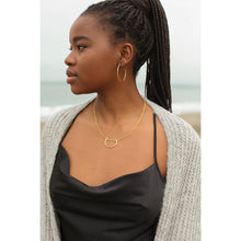 Load image into Gallery viewer, Classic Bombshell Hoop Earrings in Recycled Brass