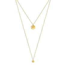 Load image into Gallery viewer, Layered North Star Bullet Necklace in Recycled Brass