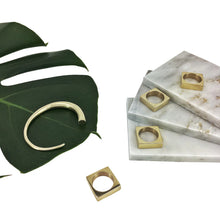 Load image into Gallery viewer, Mraba Ring in Upcycled Brass