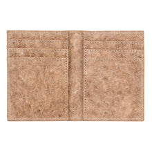 Load image into Gallery viewer, Unisex Coconut Vegan Leather Bi-Fold Card Wallet, Sand