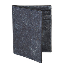Load image into Gallery viewer, Unisex Coconut Vegan Leather Bi-Fold Card Wallet, Dark Indigo