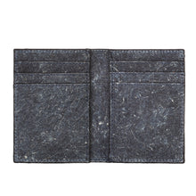 Load image into Gallery viewer, Unisex Coconut Vegan Leather Bi-Fold Card Wallet, Dark Indigo