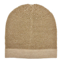 Load image into Gallery viewer, Camel Interwoven Alpaca Beanie