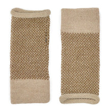 Load image into Gallery viewer, Camel Interwoven Alpaca Gloves