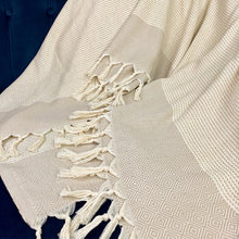Load image into Gallery viewer, Diamond Stripe Turkish Throw