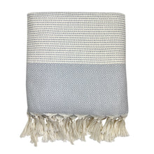 Load image into Gallery viewer, Diamond Stripe Turkish Throw