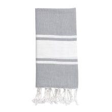 Load image into Gallery viewer, Essential Stripe Turkish Hand Towel
