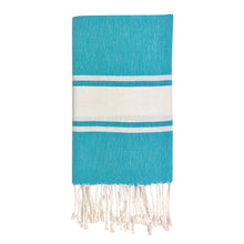 Load image into Gallery viewer, Essential Stripe Turkish Hand Towel