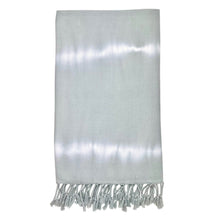 Load image into Gallery viewer, French Gray Tie Dye Turkish Beach Towel