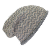 Load image into Gallery viewer, Harbor Chevron Knit Alpaca Beanie
