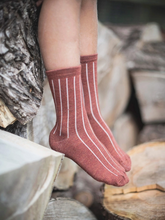 Load image into Gallery viewer, Merino Wool Rust Nature Socks for Kids
