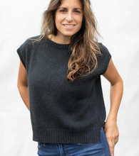 Load image into Gallery viewer, Charcoal Baby Alpaca Vest
