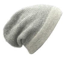 Load image into Gallery viewer, Gray Interwoven Alpaca Beanie
