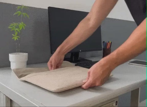 Waterproof Hemp Laptop Sleeve, Black